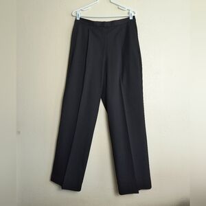 Liz Claiborne Kylie 12 Women's Black Trousers Leg Pants Stain Resistant